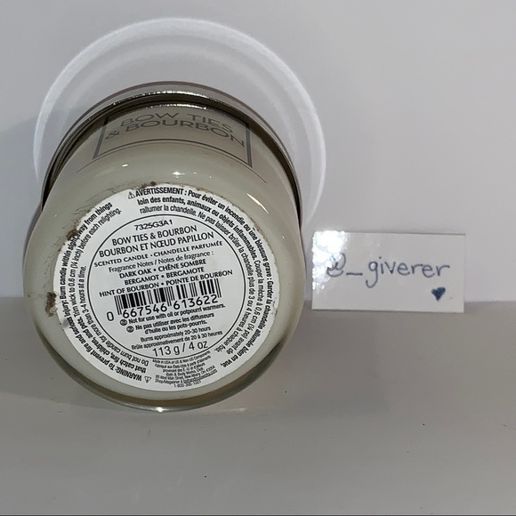 Bourbon 🥃 and Bow Ties Single Wick Bath & Body Works Candle - Picture 4 of 10